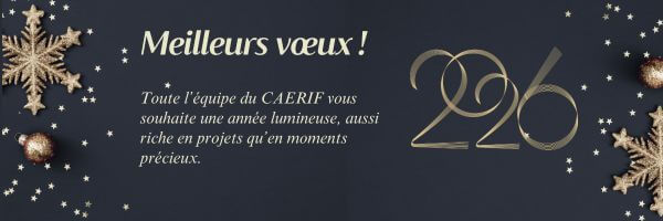 En tete demail Message Meilleurs Voeux 2026 Classique Illustre Bleu Dore